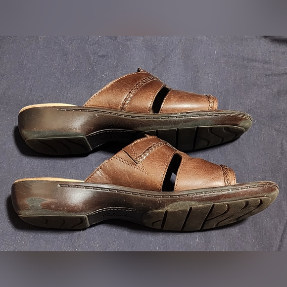 Clarks Bendables Slip On Slide Mahogany 9 Wide - Picture 12 of 16